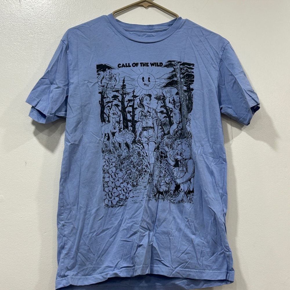 Blue Graphic Men's T-Shirt